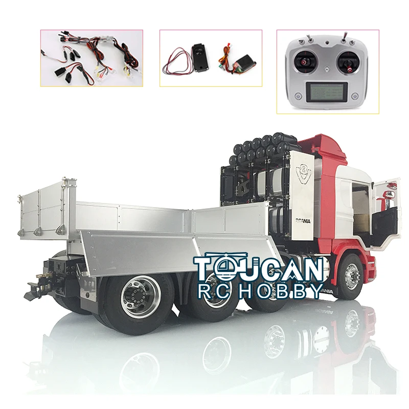 

LESU RC 1/14 Metal 8*8 Chassis Car Hopper Hercul Sca Painted Cabin Radio THZH0631