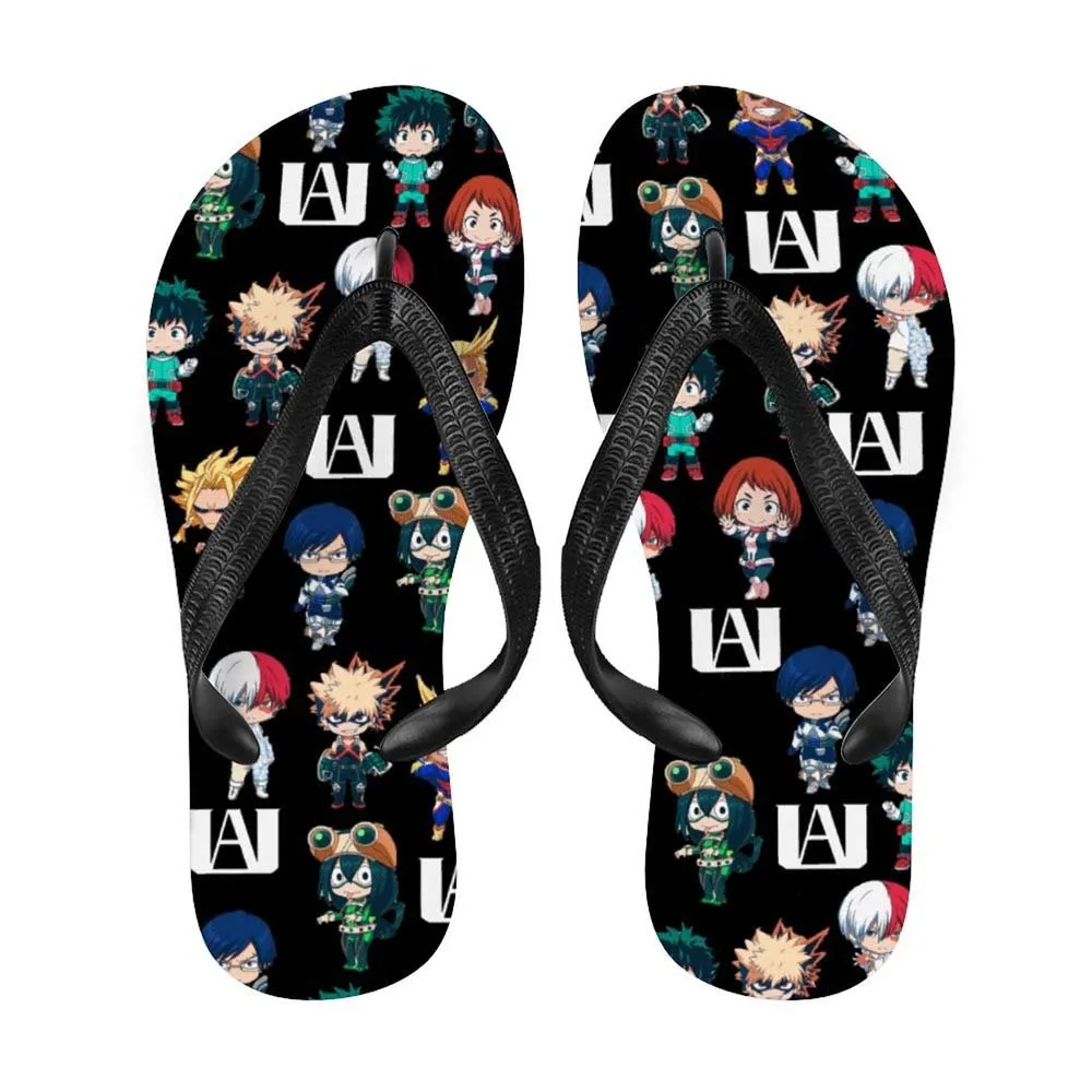

Anime Toe Slippers Flip Flop My Hero Academia Cos Sandals Beach Shoes For Women Men Daily Indoor Outdoor Activities 2021 Summmer