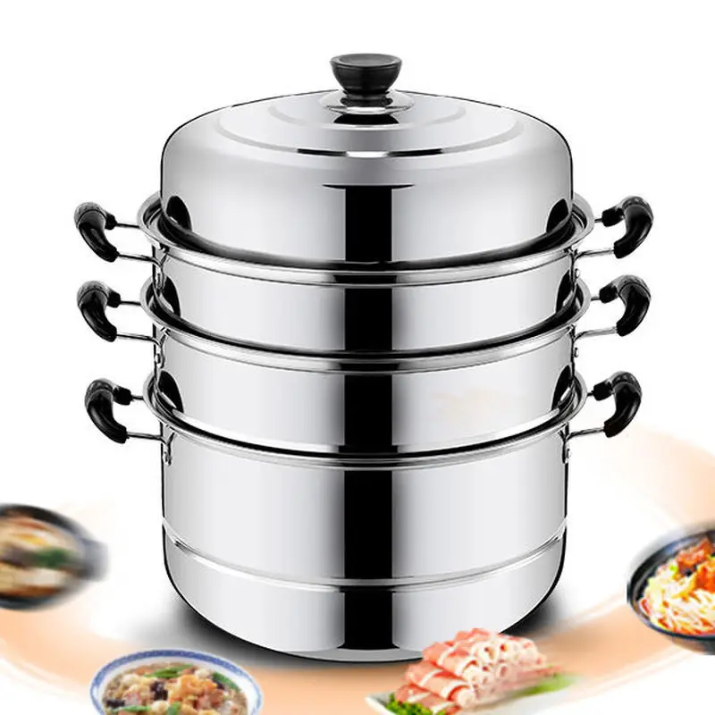 Суповая кастрюля из нержавеющей стали толстая Пароварка пароварка суповая