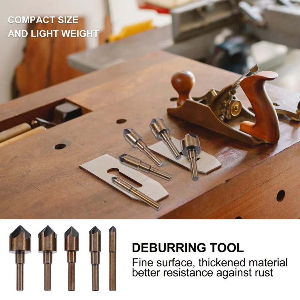 

5PCS/Set Countersink Drill Bits for Wood Plastic Center Punch HSS Drill Bits