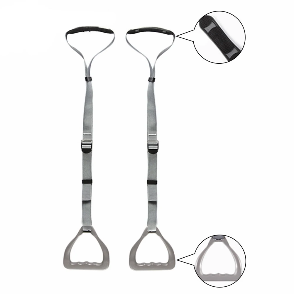 2 Pcs Hanging Pull Belt Resistance Band Pull-up Fitness Rope Gymnastic Ring for Kids Full Body Strength Training | Спорт и