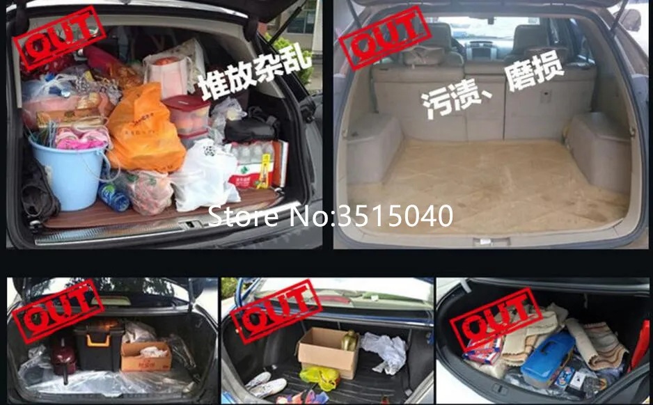 

3PCS Car Styling Cargo Liner Car Trunk Mat Carpet Interior Floor Mats Leather Pad Fit for Hyundai Tucson Auto Accessories