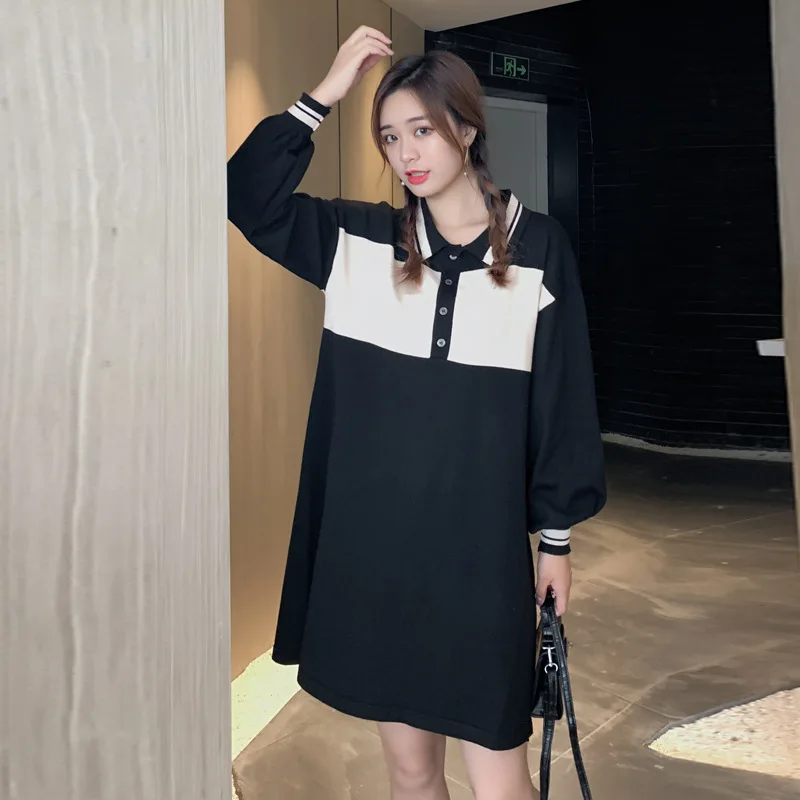 

2020 New Style Pregnant Women Installed Winter Pregnant Women Sweater Pregnant WOMEN'S Knitting Dress Pregnant Women Dress