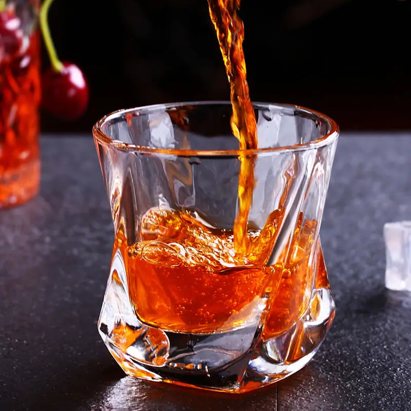 Хрустальный бокал для виски Бокал вина пива белого спирта домашний в европейском