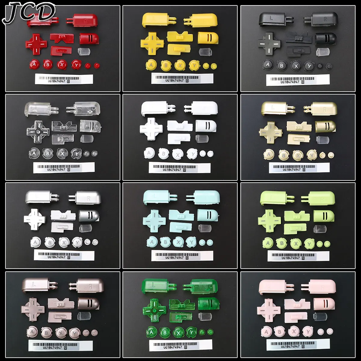 

JCD Replacement A B X Y L R D Pad Cross Button Full Button Set For DS Lite NDSL Buttons For DS Lite For NDSL Console