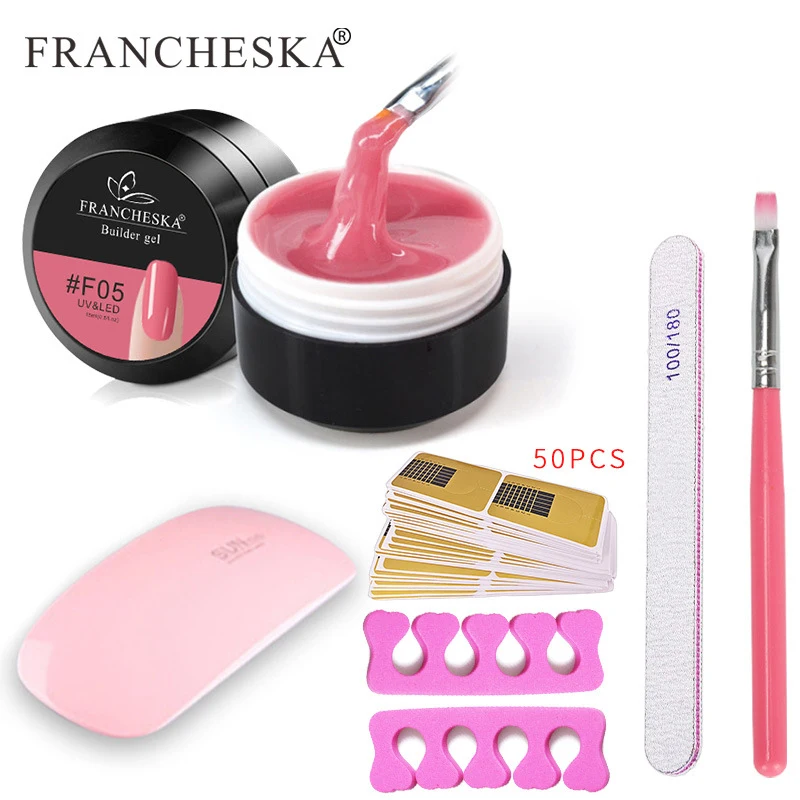 10 цветов Наборы инструментов для дизайна ногтей маникюра искуссветильник