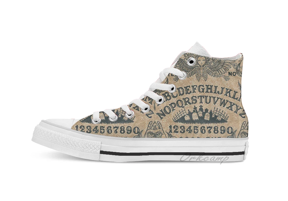 Повседневная парусиновая обувь на плоской подошве с высоким берцем Ангел смерти