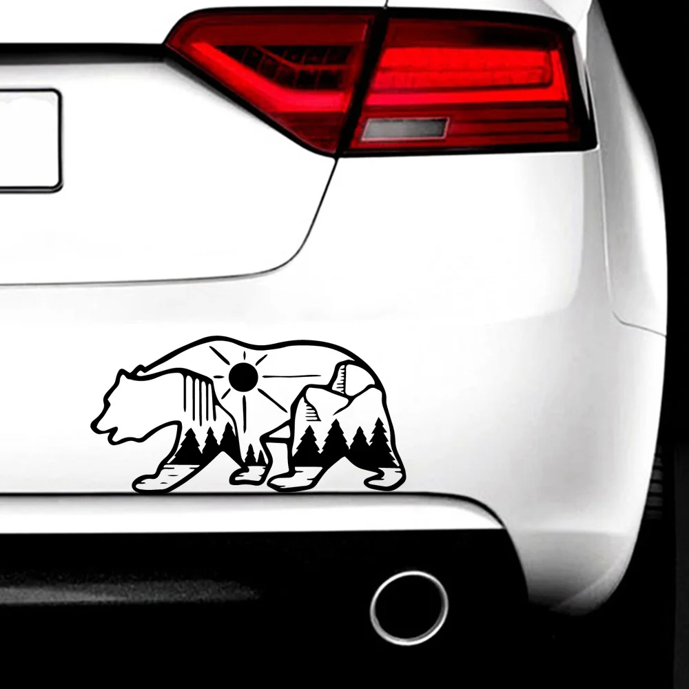 

Cartoon bear Vinyl Wrap Funny Motorcycle Car Styling Vinyl Stickers On Car