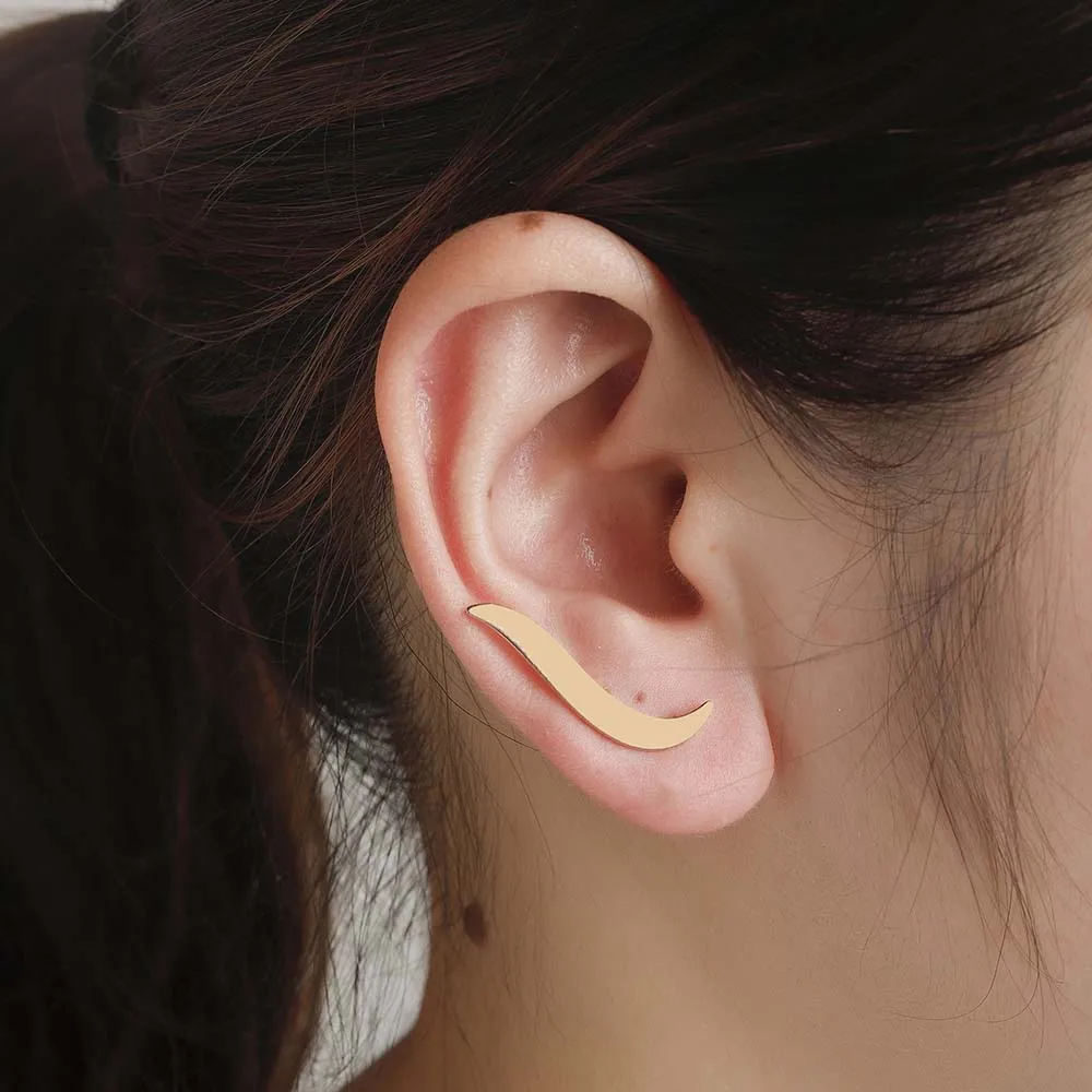 Чандлер в форме листа стиле бохо для скалолазания серьги клипсы кроулер гоночный