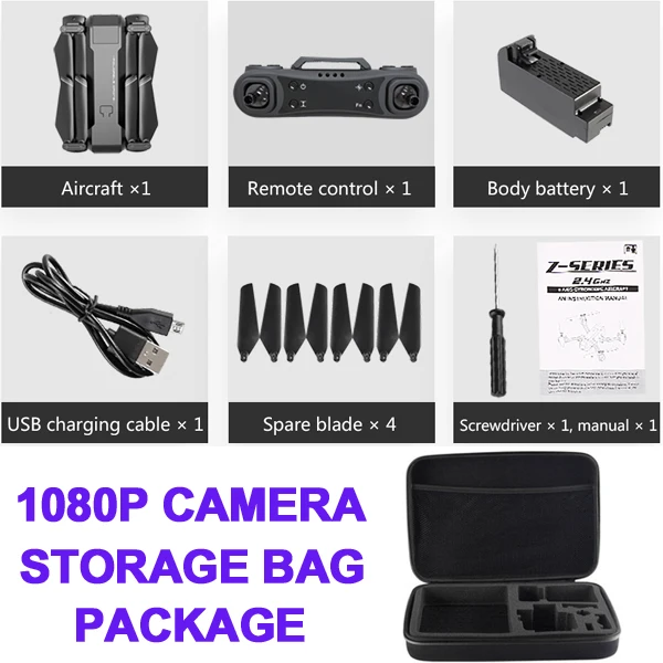1080P Storage Bag HY607G камера Дрон 4K двойная регулируемая камера слежения за мной селфи Rc Квадрокоптер WiFi Вертолет FPV жесты Дроны с камерой HD - Цвет: 1080P Storage Bag