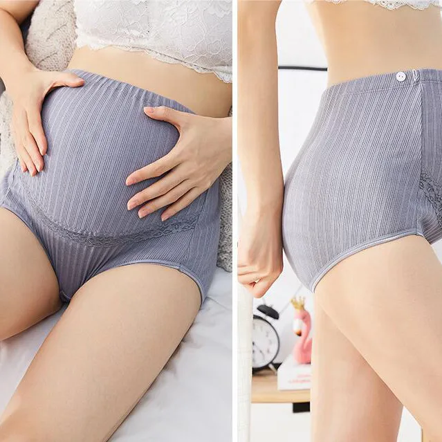 Хлопковые трусики для беременных с высокой талией регулируемое нижнее белье