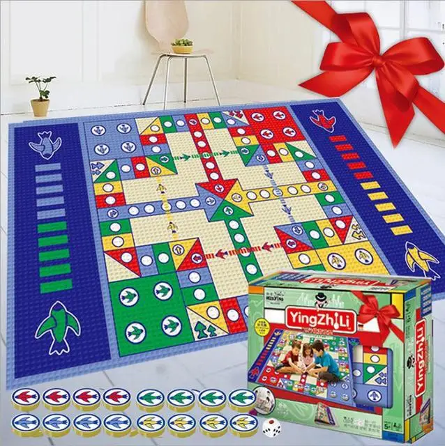 Детский игровой коврик развивающий ковер Людо Летающие шахматы коврики детское