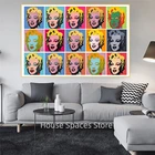 Классическая фигурка, красочные картины на холсте, знаменитые постеры и принты Энди Уорхол, Настенная картина для гостиной, украшение для дома