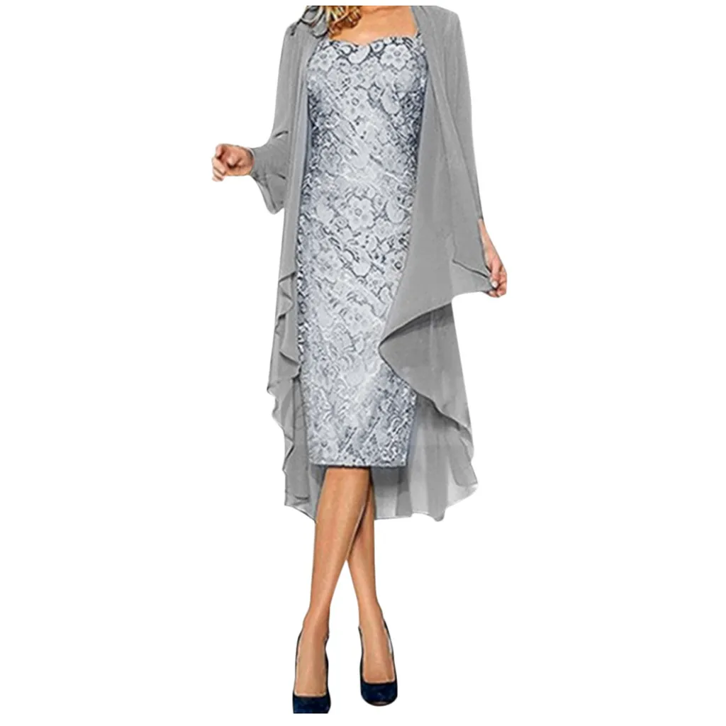 Зимние платья для женщин 2019 большие размеры Женская мода из двух частей