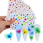 3D тисненый цветок наклейки для ногтей наклейки на клейкие ленты Черный абстрактный Геометрия панда лицо 2022 новый стиль украшения для ногтей аксессуары