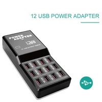 60w 12 port fast charging phone tablet computer usb charger station adapter for mobile phone tablet charging station