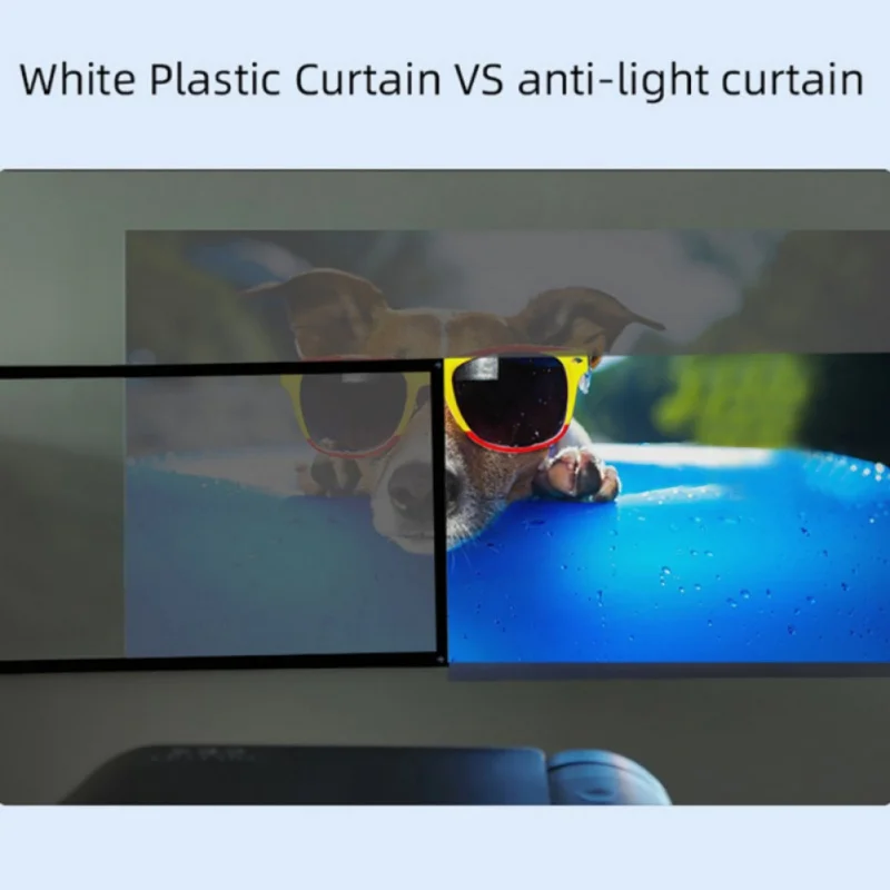 60 дюймов проектор складной Экран Портативный дома 3D HD металлический светильник