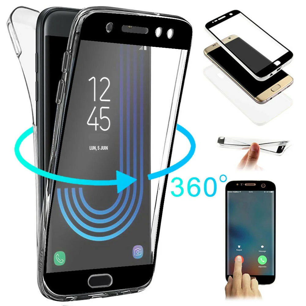 

New ShockProof Hybrid 360 TPU House Etui pour For Samsung Galaxy J3 J5 J7
