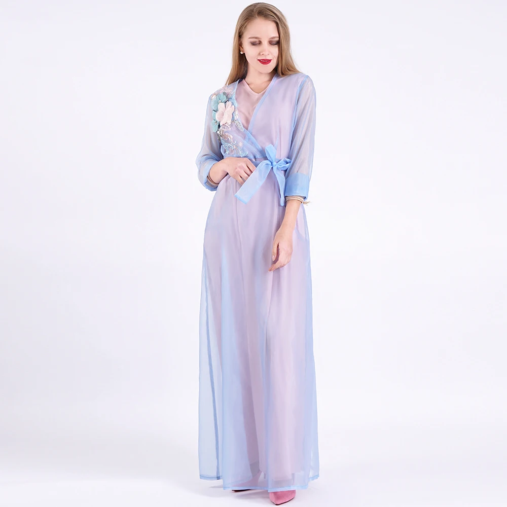 Фиолетовый Кафтан Дубай Abaya хиджаб мусульманское вечернее платье турецкие