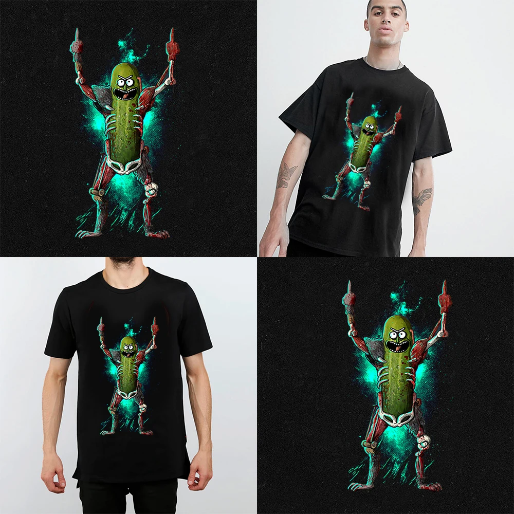 Пикл Рик и Морти Футболка мужская качественная 2019 Новое поступление короткий