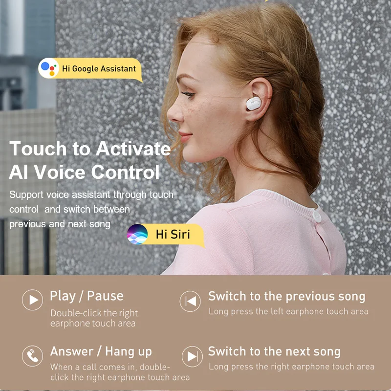 Baseus WM01 плюс наушники-вкладыши TWS с Беспроводной наушники Bluetooth 5 0 True стерео