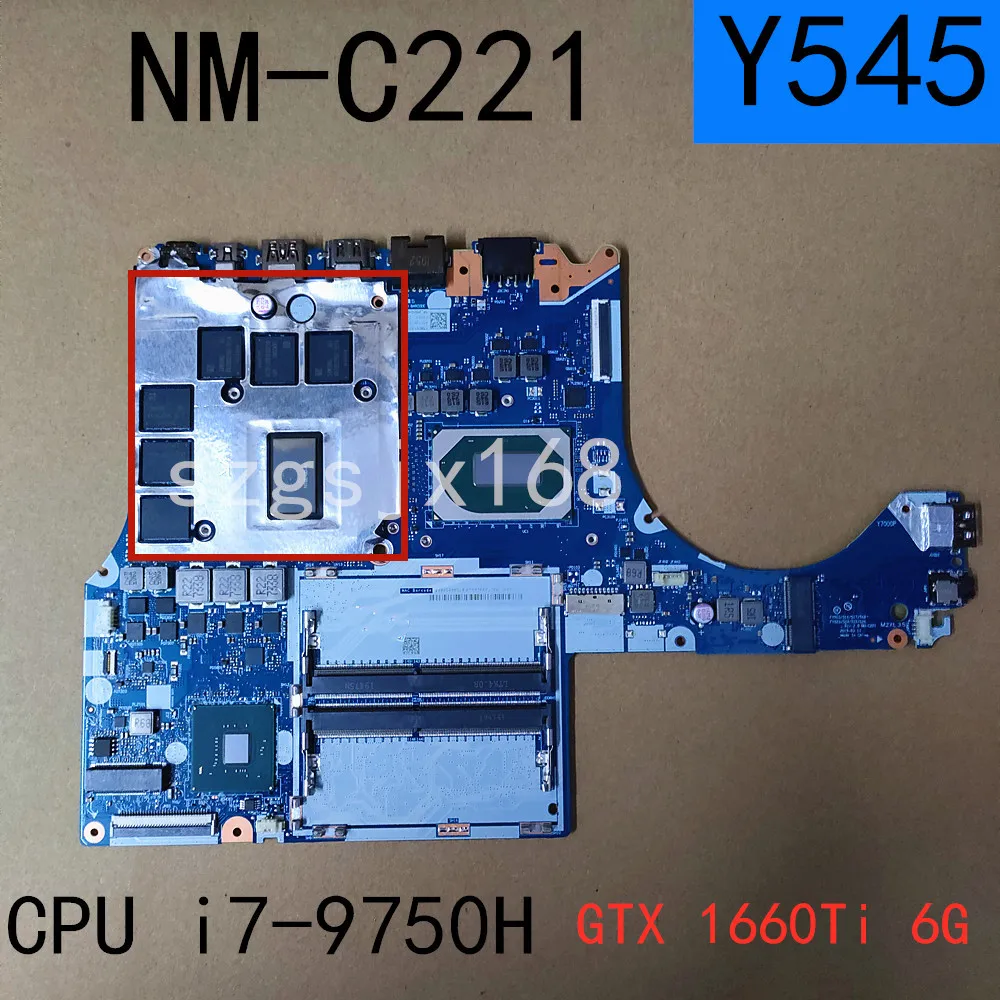 

NM-C221 материнская плата для lenovo legion y545, портативная с фотографическим процессором gtx1660ti 6g-gpu fru: 5b20s4239 8 100%, рабочий тест