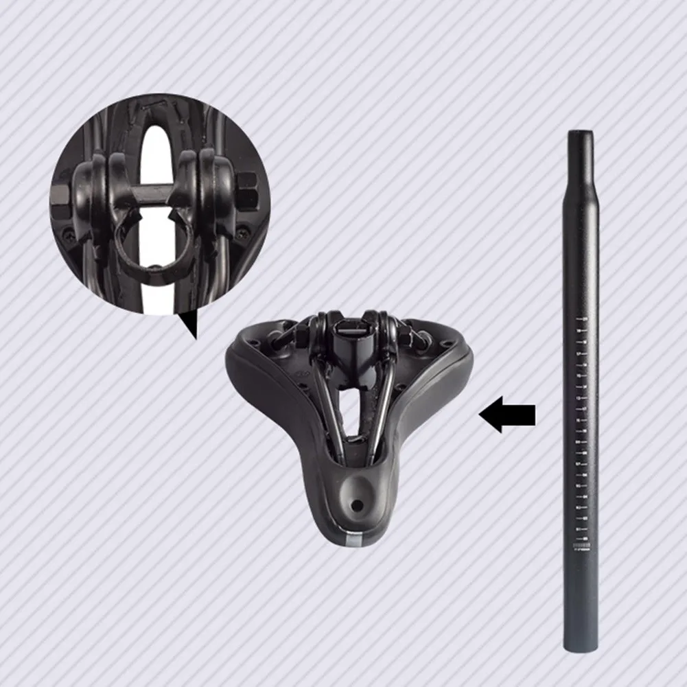 1pc Bicycle Seat Post Aluminum Alloy Lengthened Seat Tube Rod Road MTB Bike SeatPost Saddle Accessory Cycling Parts Lightweight