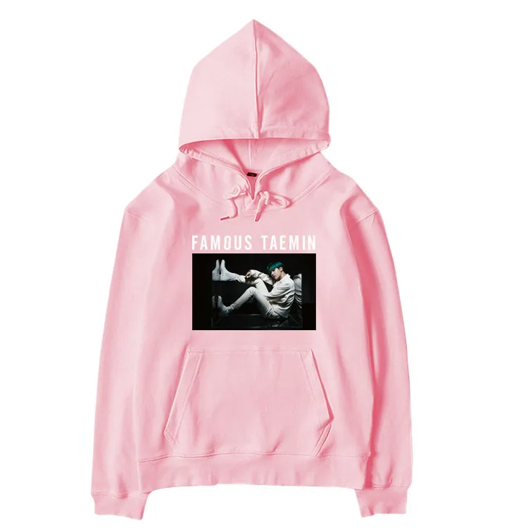 

Shinee taemin famous taemin album same photo printing pullover hoodies unisex kpop fleece/thin loose sweatshirt