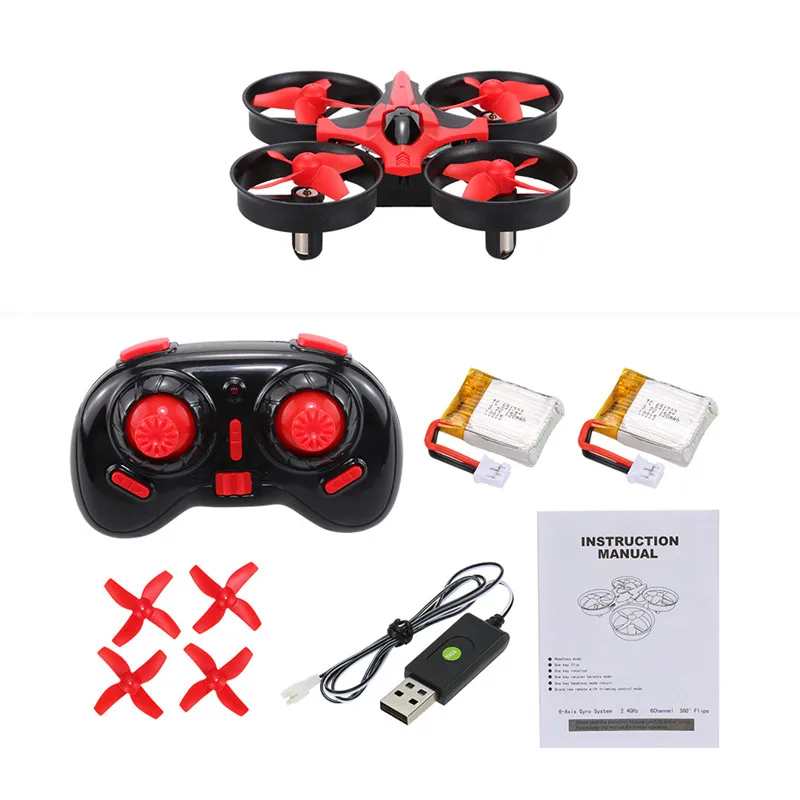 W/ 2 предмета батареи H36 4G 4CH 4 Axis Gyro RC Quadcopter RTF UFO Мини дрона с дистанционным
