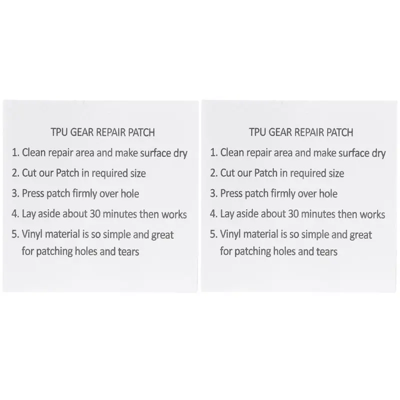 

Q1FF 2pcs Waterproof Transparent Nylon Sticker Cloth Patches Tent Jacket Repair Tape