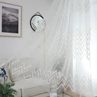 Тюлевая пряжа для окна с вышивкой для гостиной, Современная Прозрачная Вуаль со стразами, занавески для спальни, кухни, балкона, занавески, жалюзи