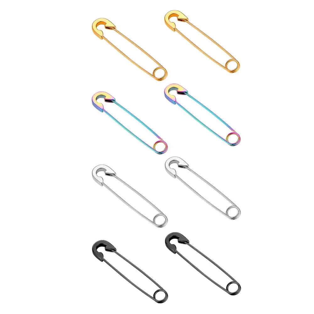 Модные серьги гвоздики с булавкой в стиле панк рок для женщин и мужчин уникальный