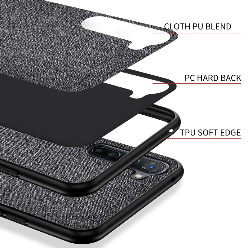 Для OPPO Reno 3 Pro чехол из ткани жесткий поликарбоната силиконовая рамка жесткая