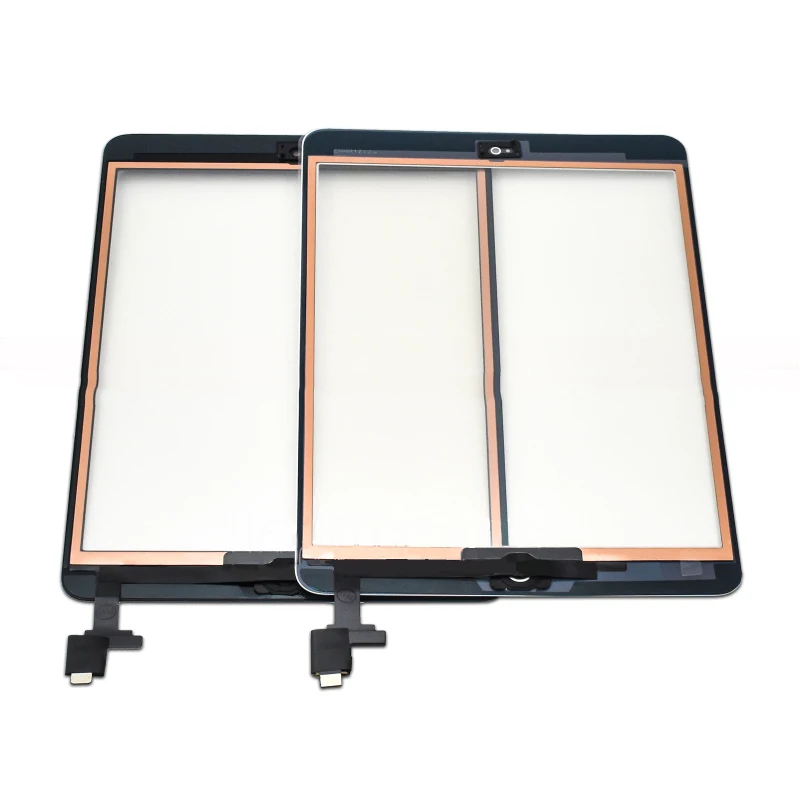 Для iPad Mini 1 Mini 2 A1432 A1454 A1455 A1489 A1490 A149 стекло сенсорный экран дигитайзер сенсор+ IC чип Разъем Flex+ ключ кнопка