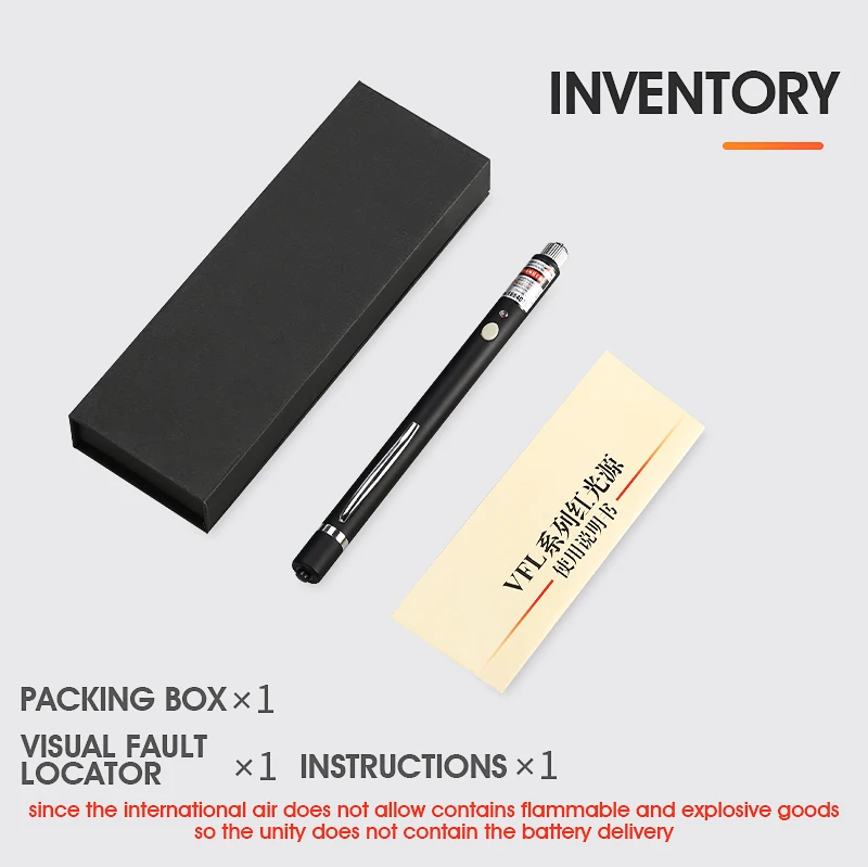 10 мВт красный лазерный волоконно оптический визуальный дефектоскоп Кабельный