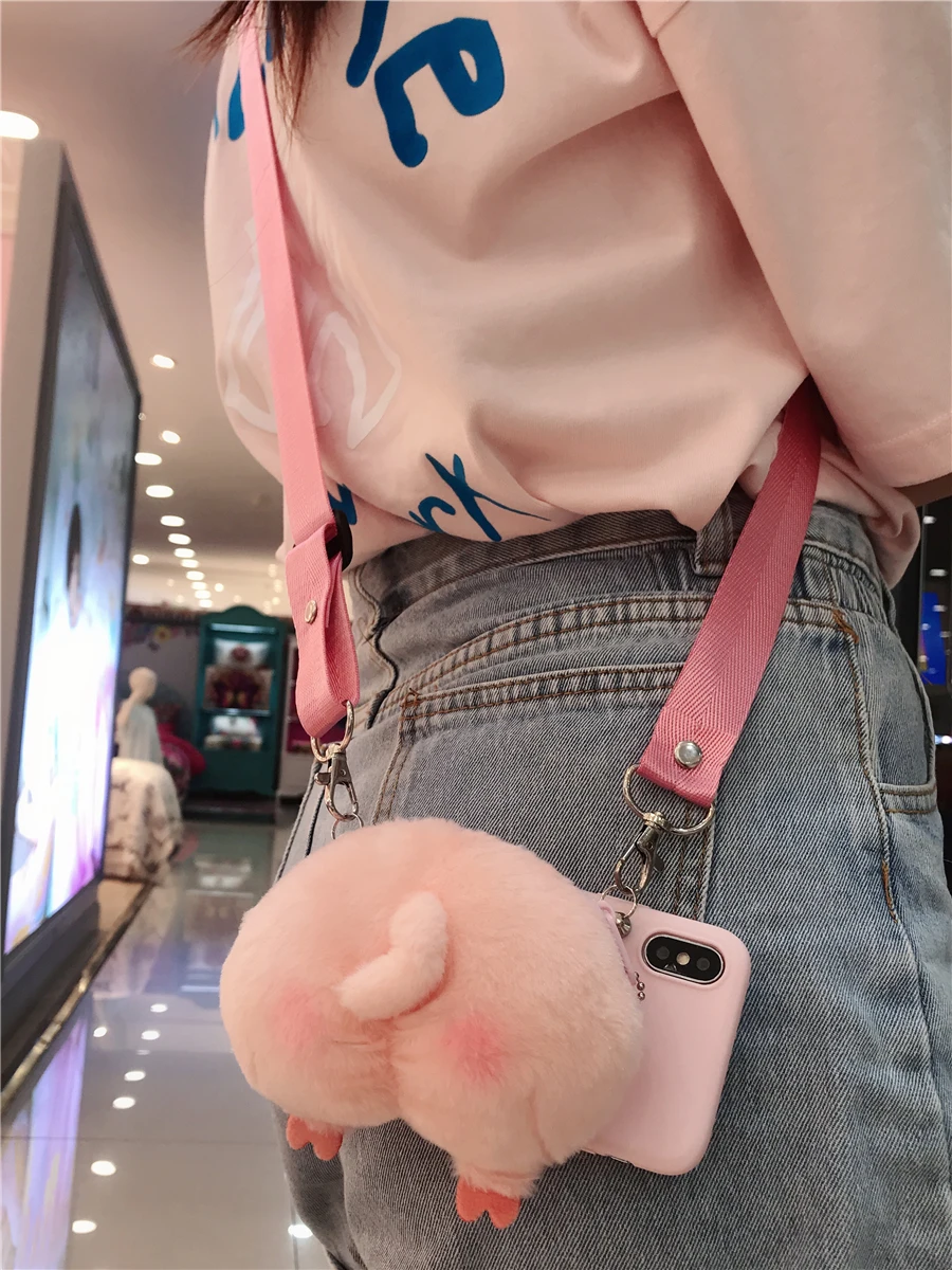 Для Xiaomi Mi Note 10 Pro 9T 9 Lite 8 SE A3 A2 A1 6X Max 3 Mix 2 Play 3D плюшевый мультяшный кошелек сумка