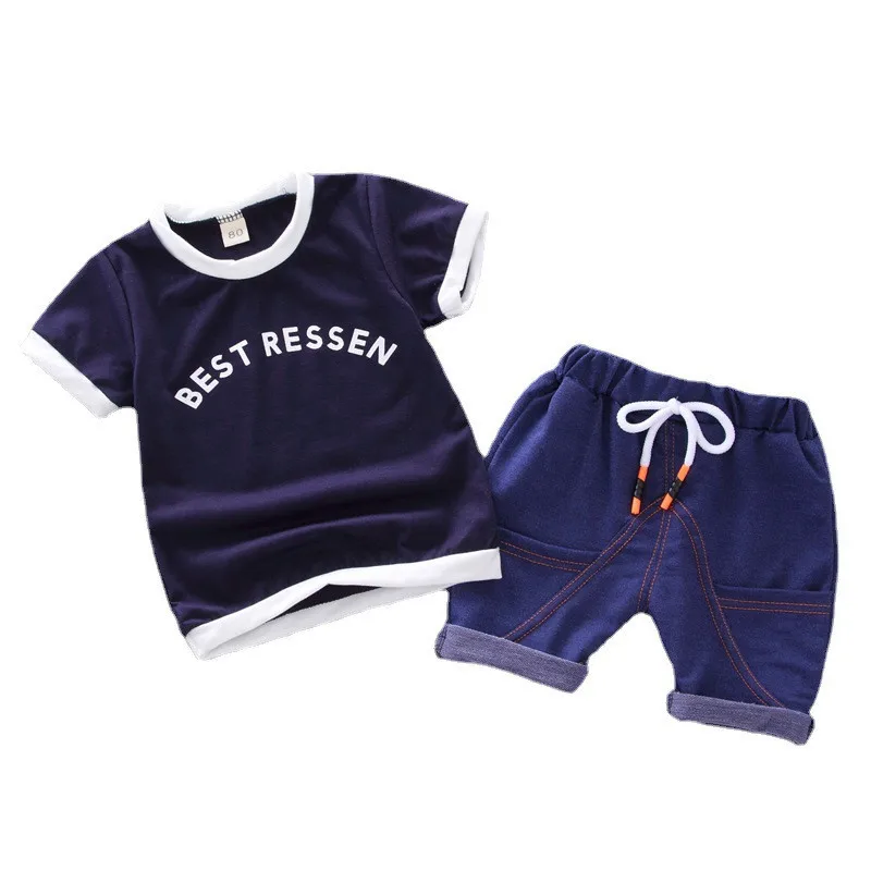 Новинка летняя одежда для маленьких девочек и мальчиков повседневная малышей