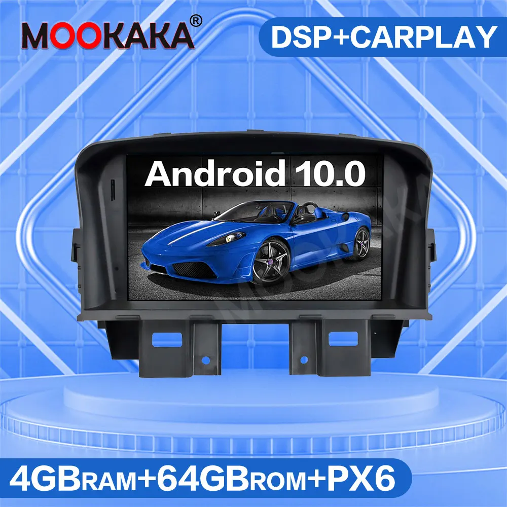 

Автомагнитола на Android 10,0, мультимедийный плеер с GPS-навигацией для Chevrolet CRUZE 2008-2012, автомагнитола PX6, головное устройство Carplay DSP