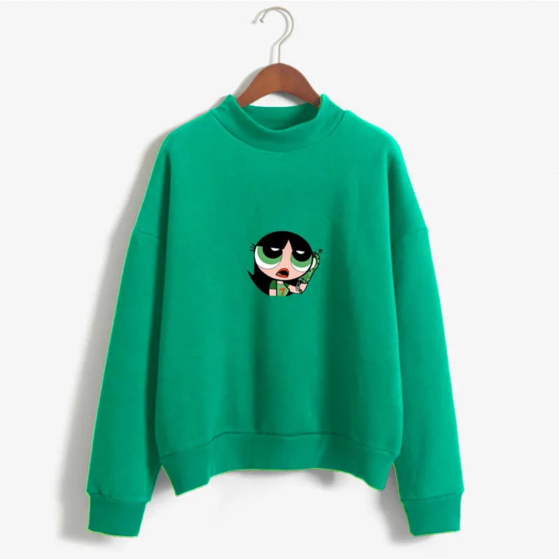 

2019 Harajuku Women Sweatshirt Kawaii Buttercup Hoodie Girls Fashion Sweatshirt Hip-Hop cute Girls Pullover Album Sweatshirt