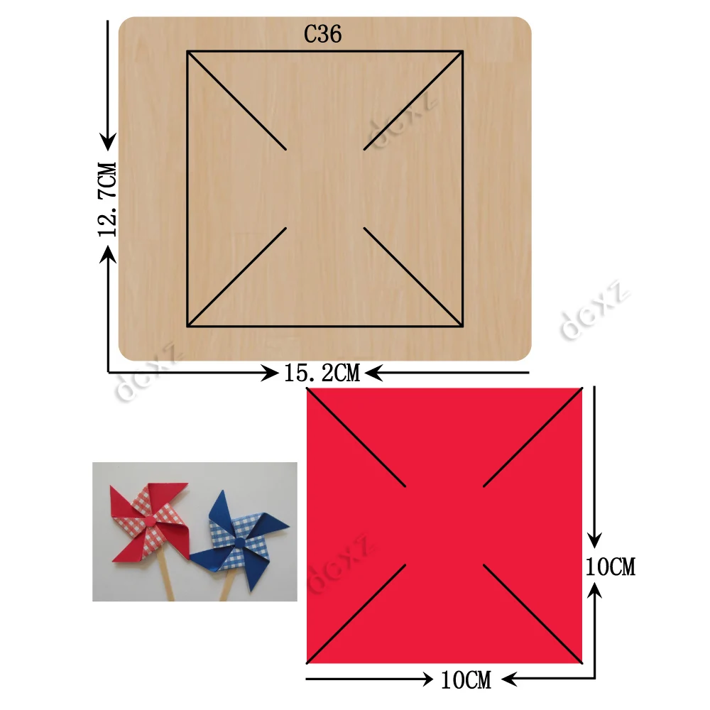 Новые деревянные штампы в виде ветряной мельницы для скрапбукинга режущие