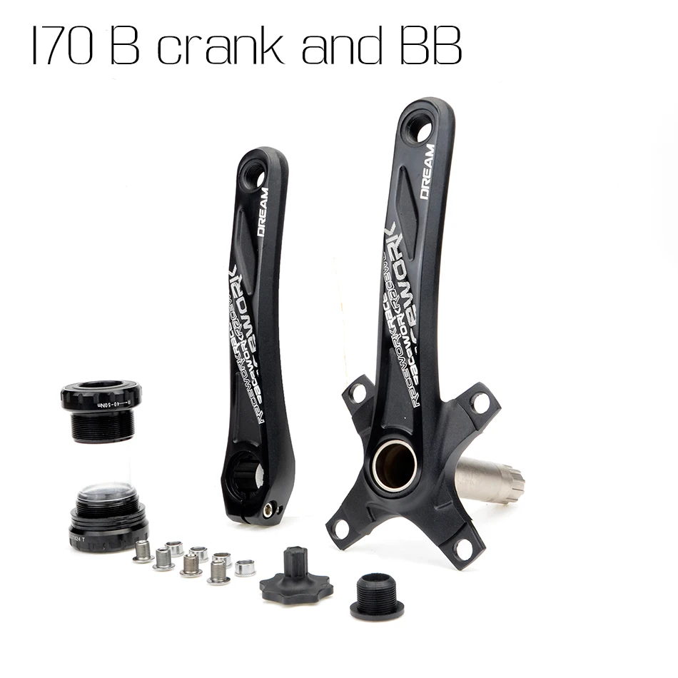 170 B crank and BB 104BCD MTB велосипед Kurbel алюминиевый легиер Mit дно Fahrrad Kurbel MTB Kurbel велосипед Zubehor 170 мм 172,5 мм 175 мм - Цвет: 170 B crank and BB