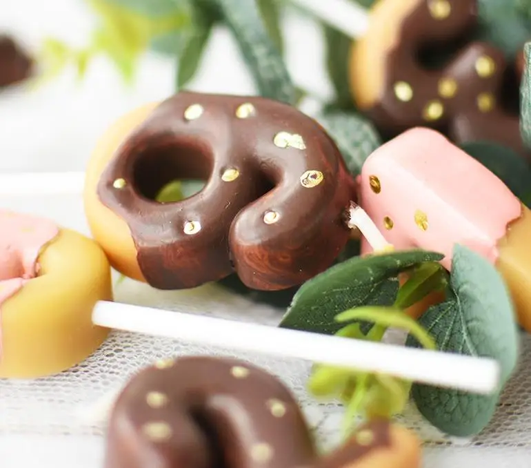 1 шт. креативные шоколадные бисквиты свечи с цифрами на день рождения 0 9 для детей