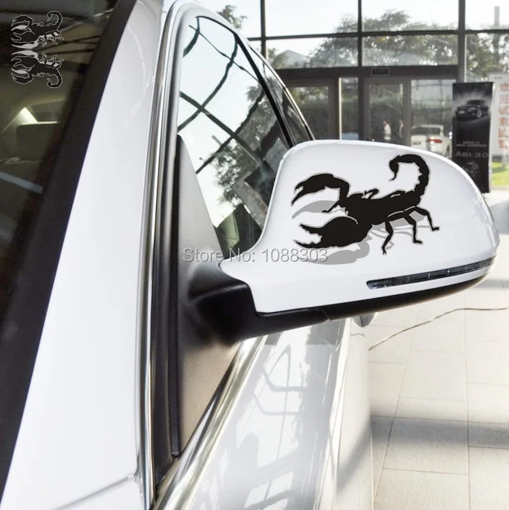 1pair Animal Scorpion Car Sticker Decals for Auto Engine Hood Rearview Mirror Whole Body Window Tail Fuel Tank Vinyl Tap | Автомобили и