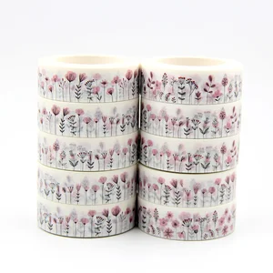 Новинка 10 шт.компл. 15 мм * 10 м декоративная бумажная декоративная Васи-лента в виде розового цветка сделай сам фотобумага 10 м школьные и офисные принадлежности