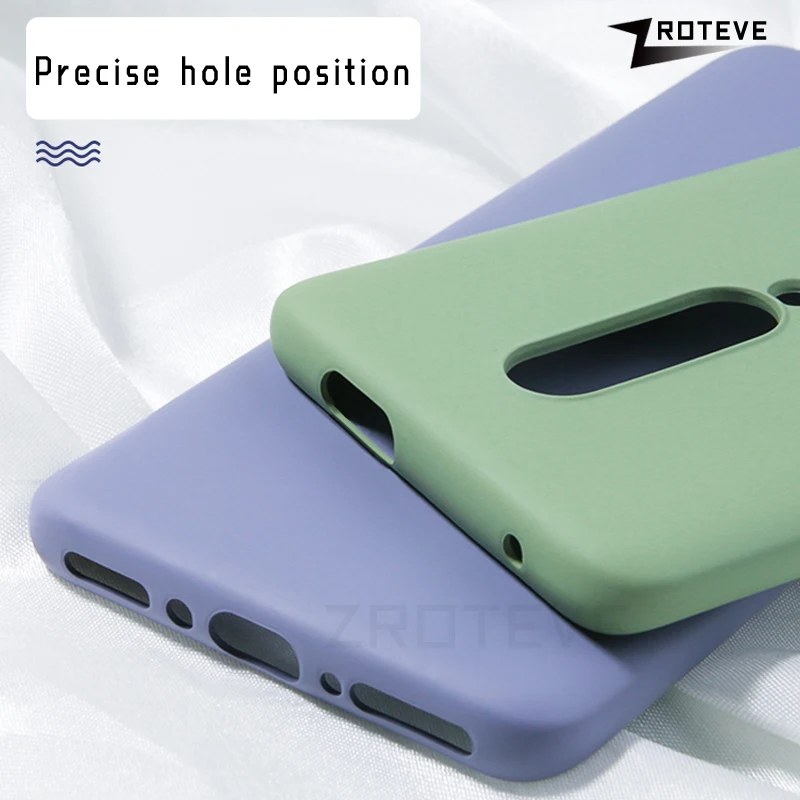 

Cases For OnePlus 7 Pro Case ZROTEVE Candy Colors Cover Soft Liquid Silicone Case For OnePlus7 OnePlus 6T 6 7 Pro Covers