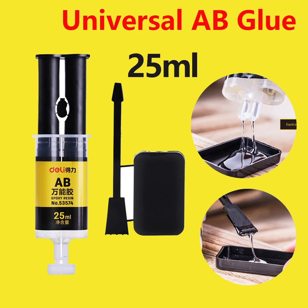 AB Клей Deli универсальный клей прозрачный быстросохнущий металлический