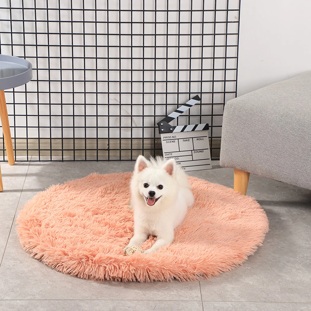 

Dog Cushion Fluffy Plush Blanket Pet Sleeping Bed Soft Washable Pet Cat Mattress Dogs Cat For Small Large Dogs Cushion House