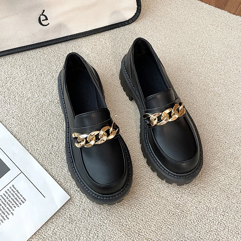 

Женские кроссовки без шнуровки, однотонные повседневные кроссовки на толстой платформе, с резиновой металлической отделкой, на шнуровке, в ...