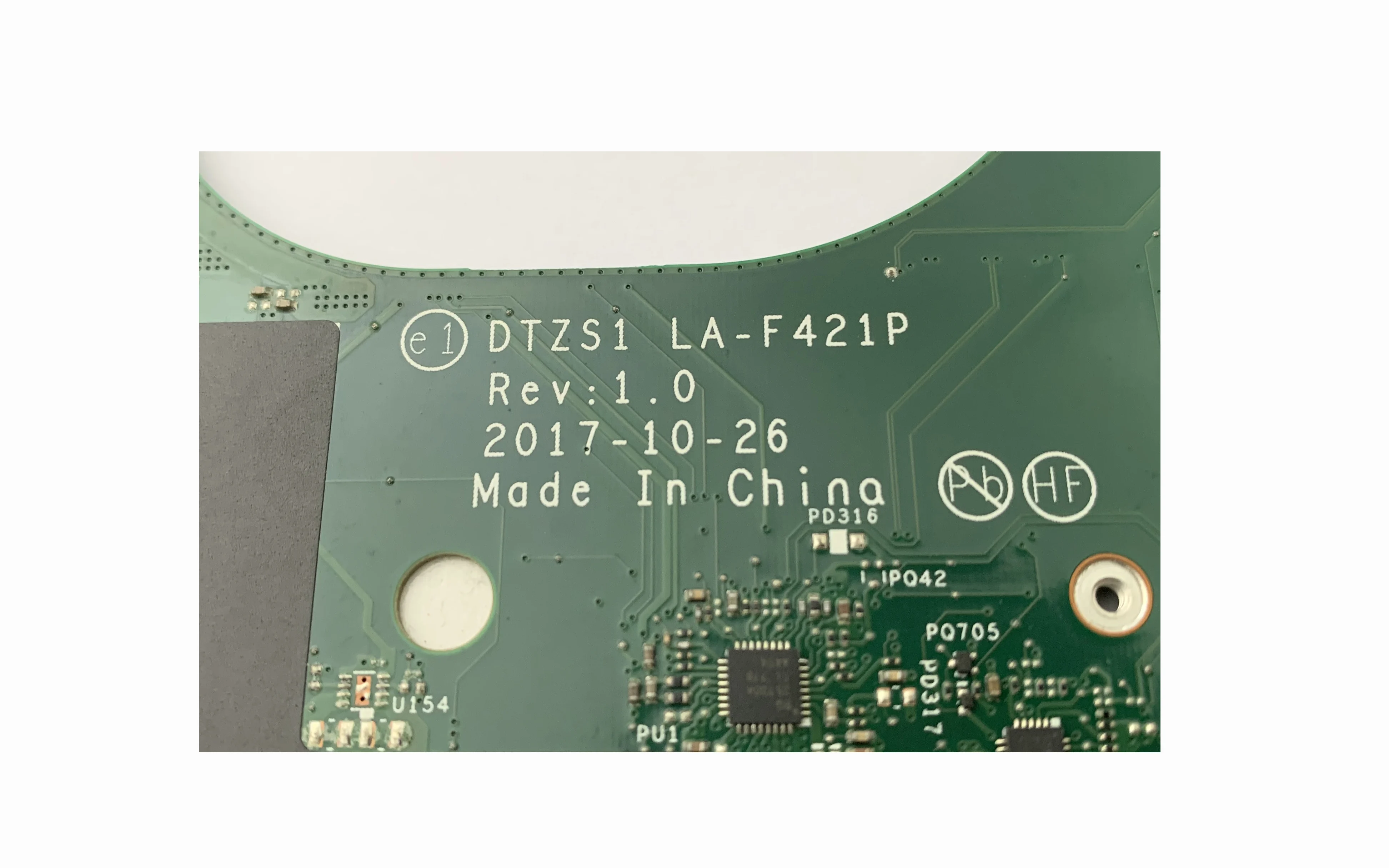 02DA024 для Lenovo Yoga X380 материнская плата ноутбука DTZS1 LA F421P с процессором и ОЗУ i7 8650U 8 Гб
