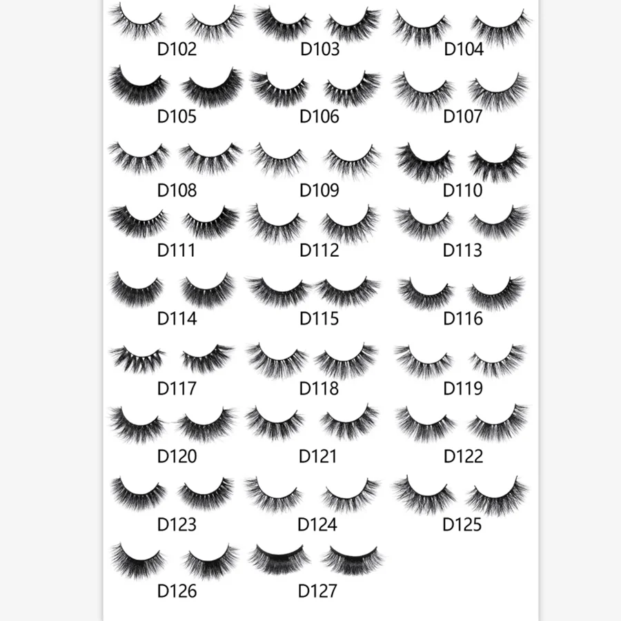 

WOWANGEL Wholesale 30 pairs no box Eyelashes 3D Mink Lashes Handmade Dramatic Lashes 32 styles cruelty free mink lashes